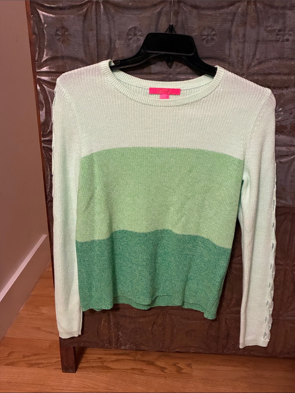 Lilly Pulitzer Striped Mint & Green Knit Sweater - Women’s Top